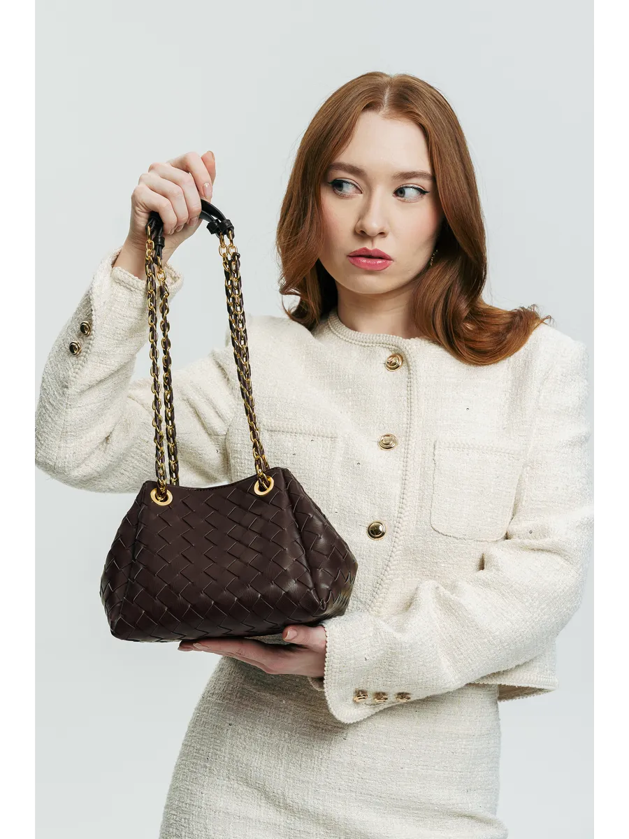 Bolsa Pequena Trançada Giulia