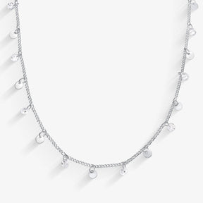 Choker Chapinhas com Zircônias Folheado a Prata