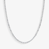 Choker Chapa Oval Folheado a Prata