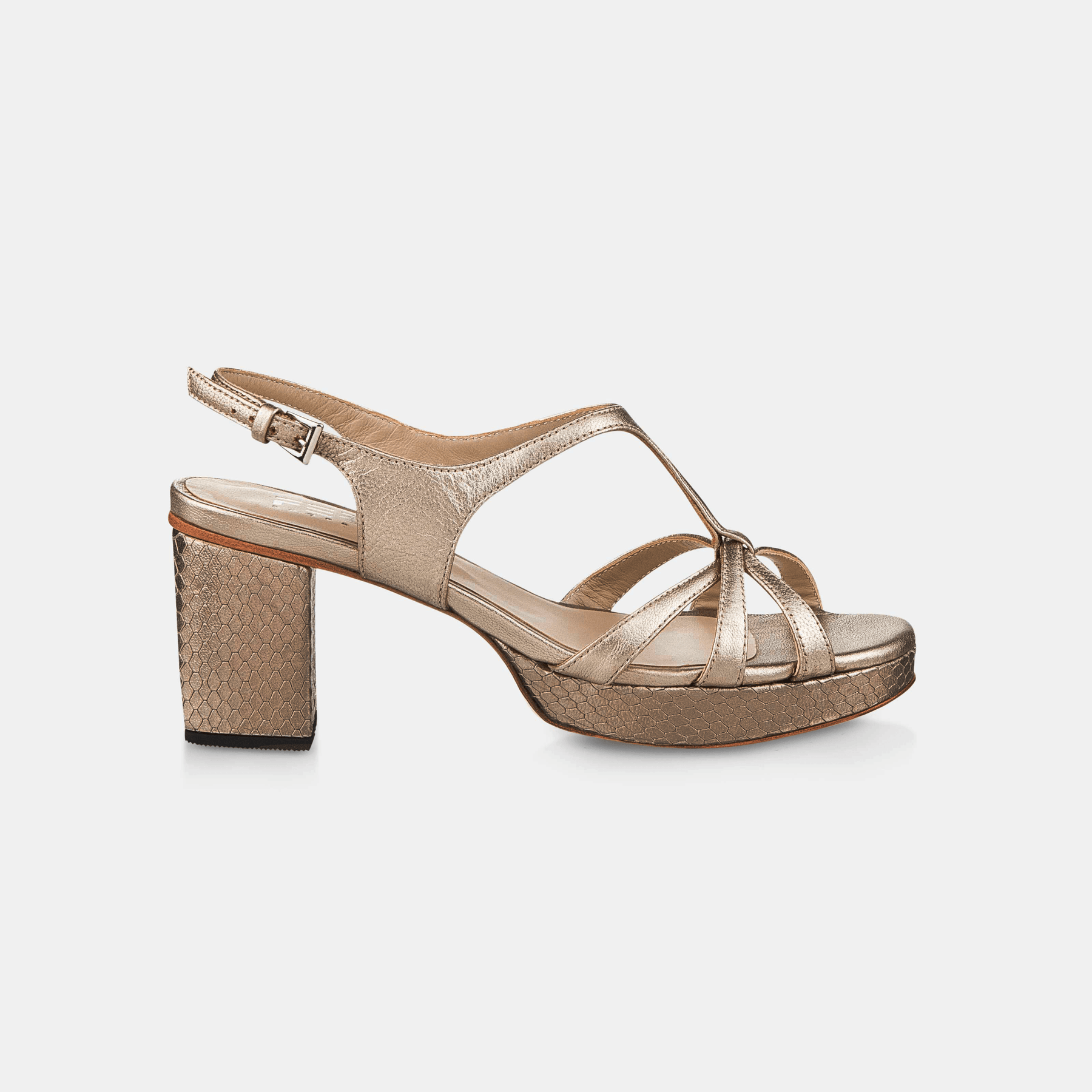 Sandália Meia Pata Tiras Prata