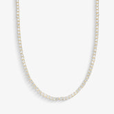 Choker Zircônia 2mm Folheado a Ouro18k