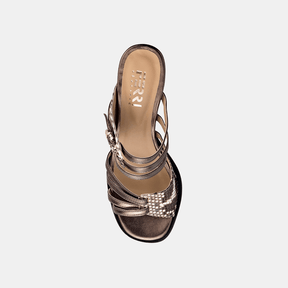 Sandália Python Metalizado