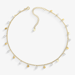 Choker Zircônia Folheado a Ouro18k