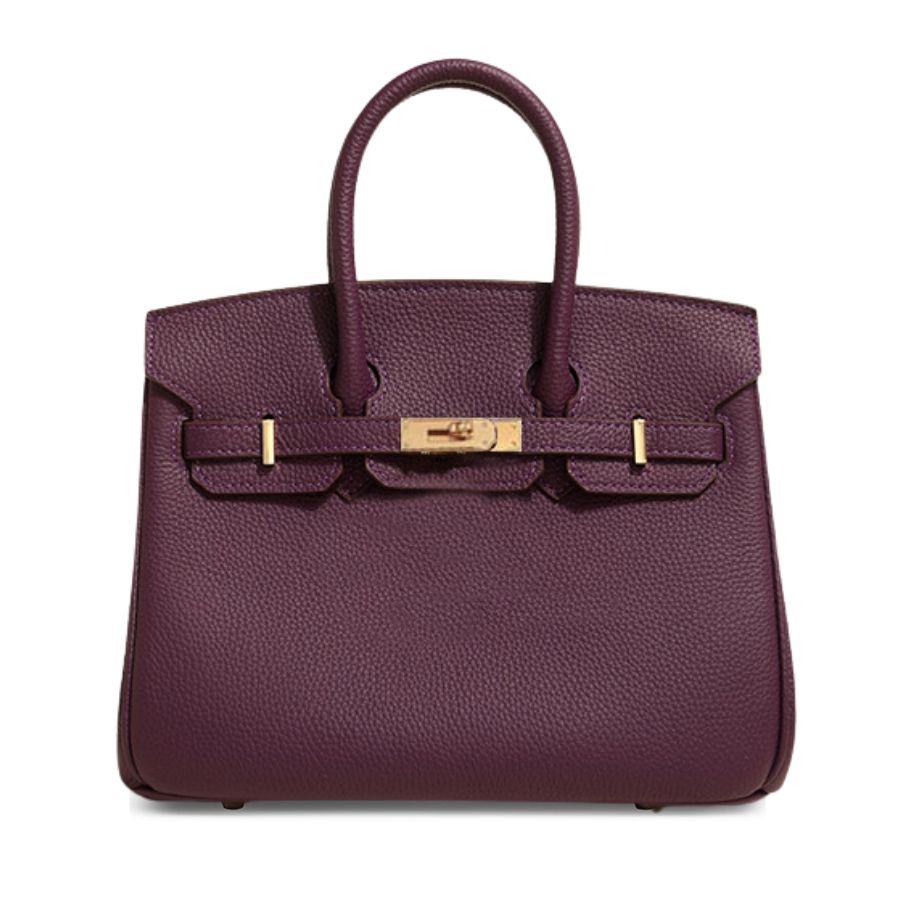 Bolsa Classic Média Couro Legítimo Barcelona Ferragem Dourada