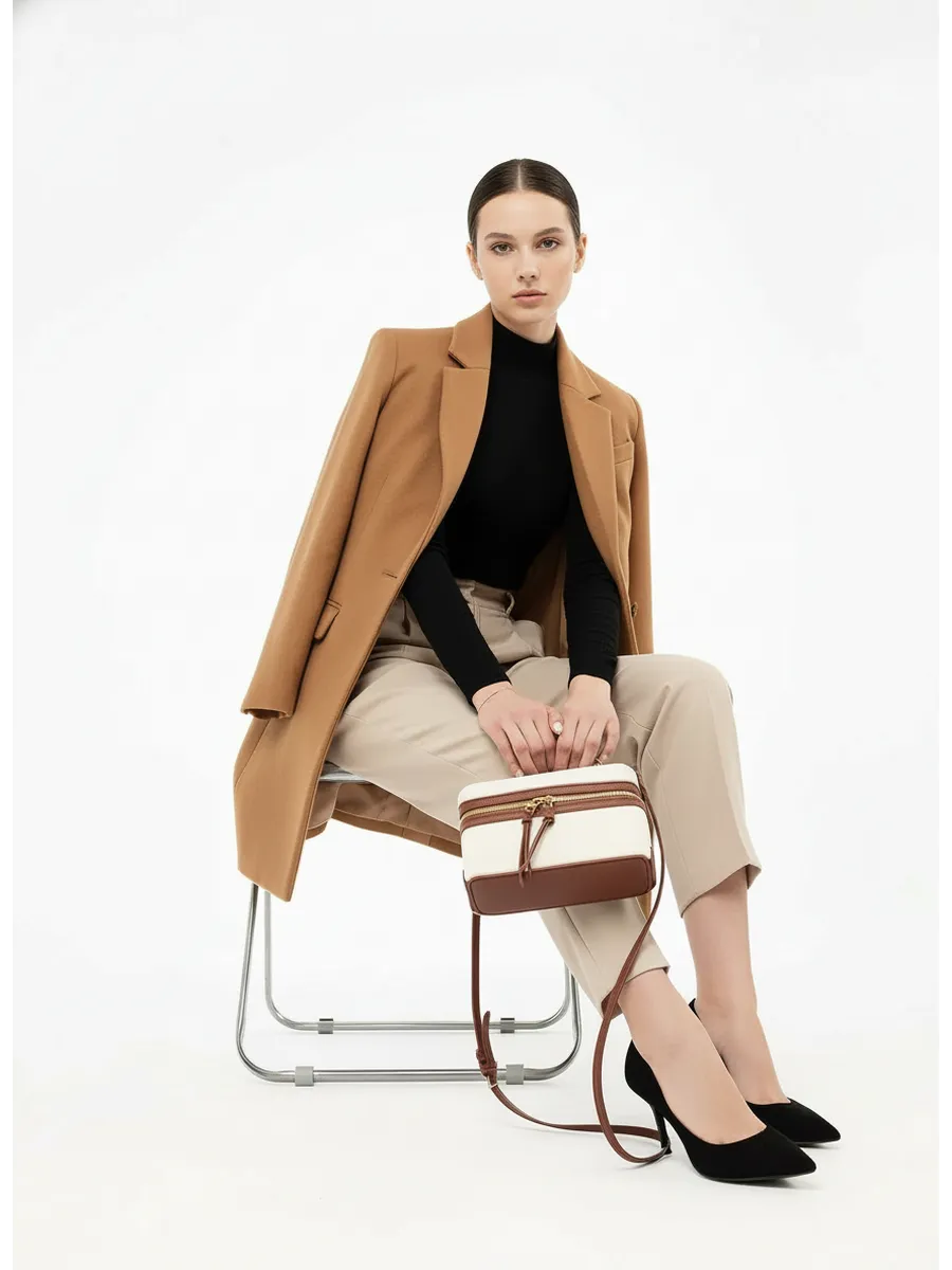 Bolsa Pequena Canvas Bicolor Bali