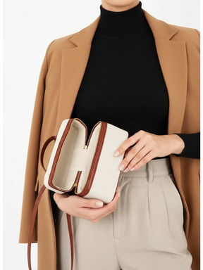 Bolsa Pequena Canvas Bicolor Bali