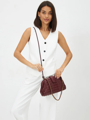 Bolsa Pequena Trançada Claire