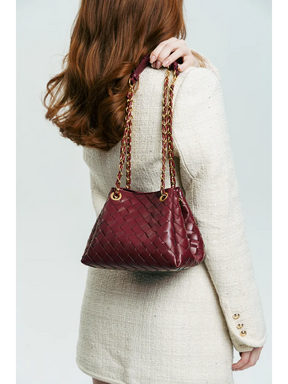 Bolsa Pequena Trançada Giulia