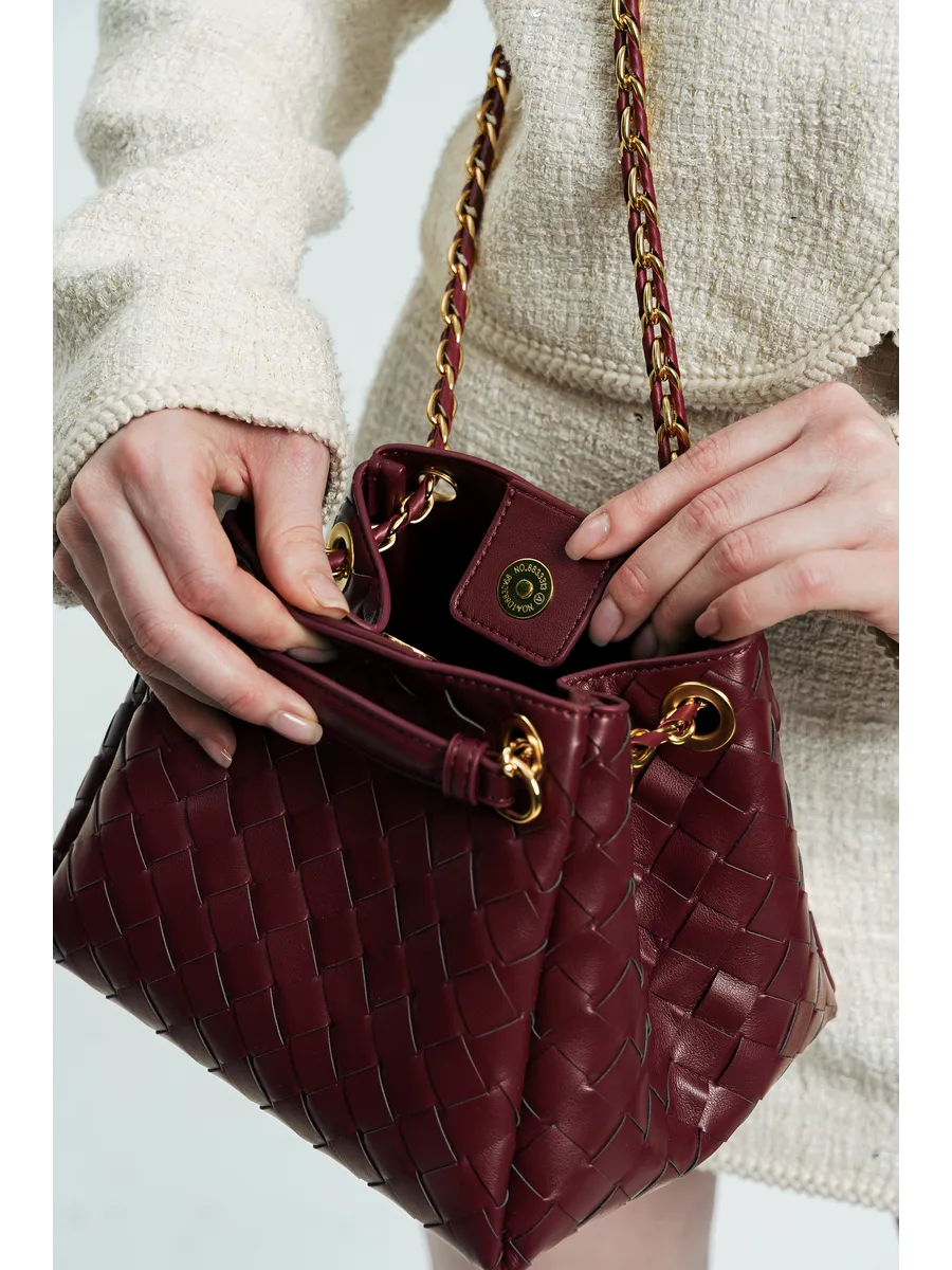 Bolsa Pequena Trançada Giulia