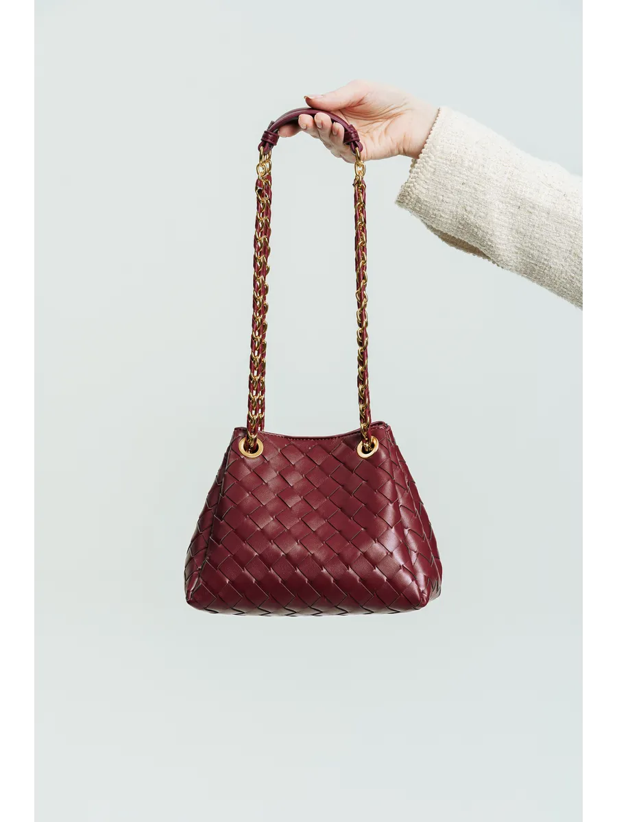 Bolsa Pequena Trançada Giulia