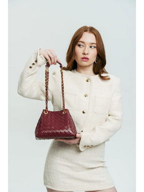 Bolsa Pequena Trançada Giulia