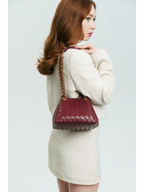 Bolsa Pequena Trançada Giulia