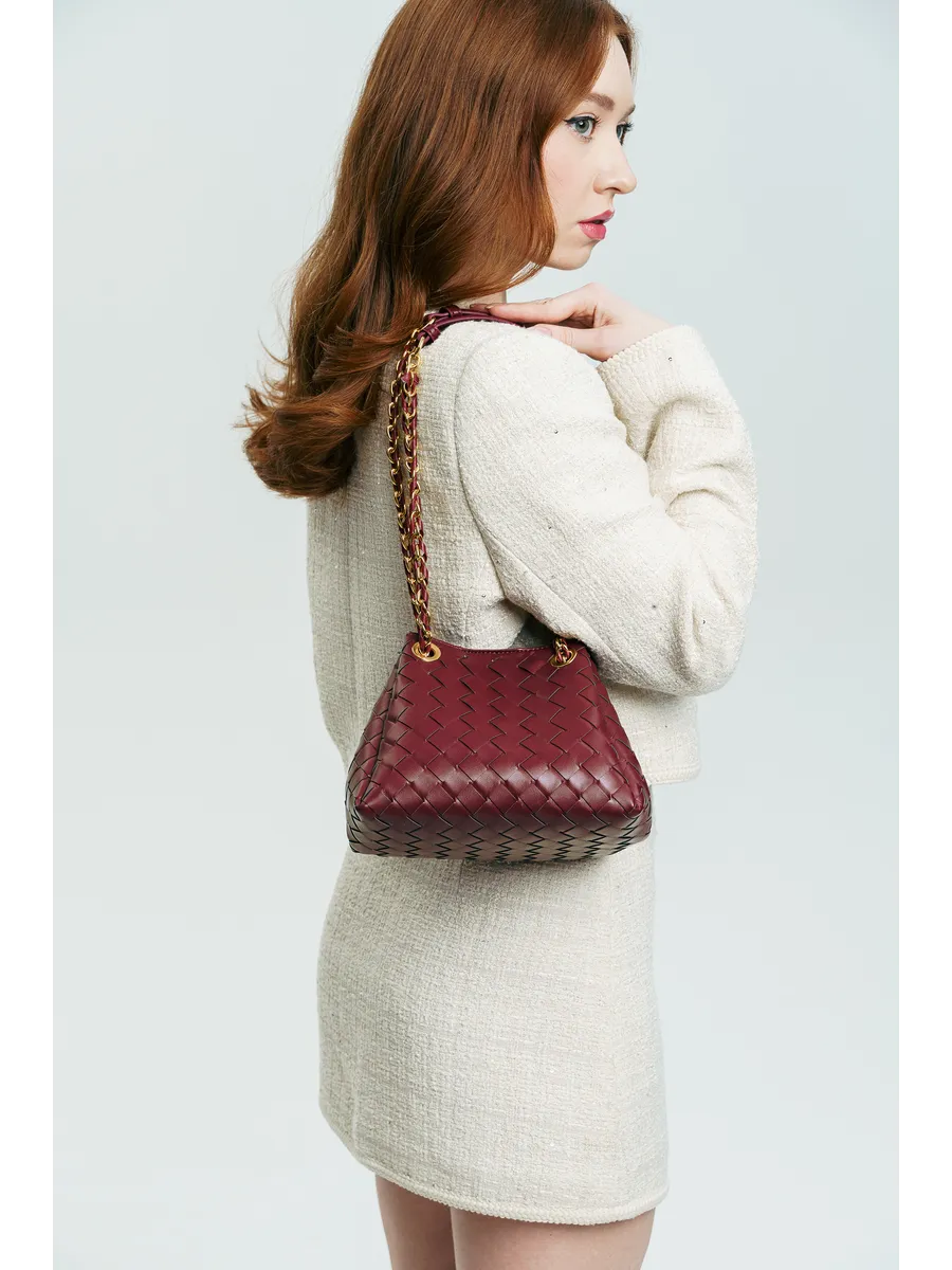 Bolsa Pequena Trançada Giulia