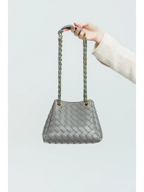 Bolsa Pequena Trançada Giulia