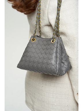 Bolsa Pequena Trançada Giulia