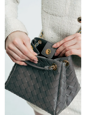 Bolsa Pequena Trançada Giulia