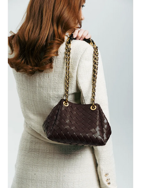 Bolsa Pequena Trançada Giulia