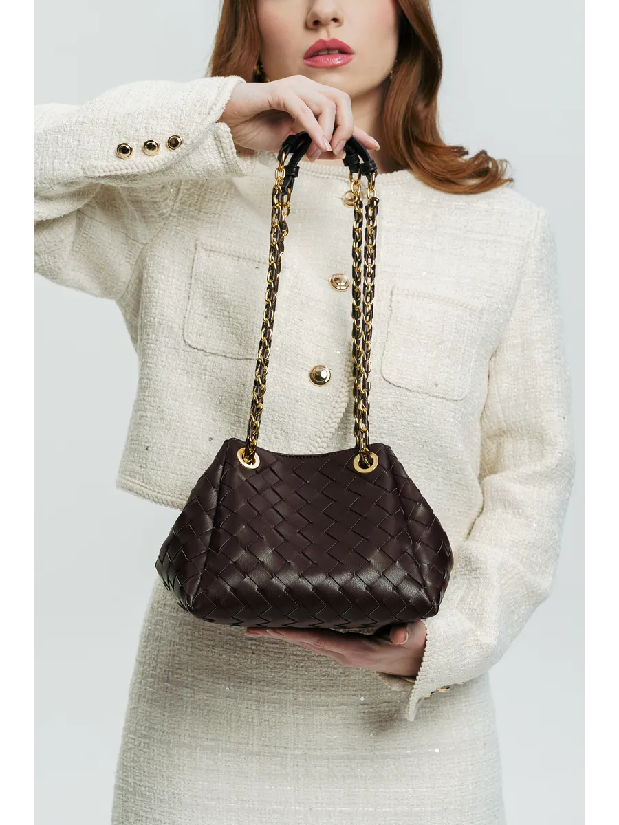 Bolsa Pequena Trançada Giulia