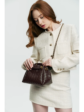 Bolsa Pequena Trançada Giulia