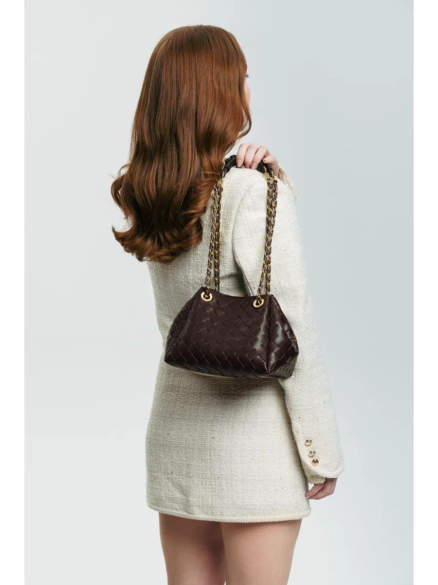 Bolsa Pequena Trançada Giulia