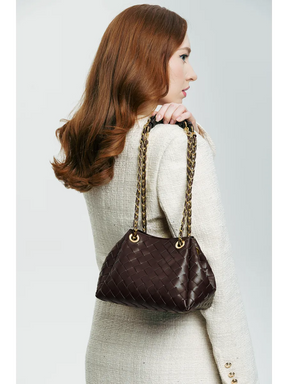 Bolsa Pequena Trançada Giulia