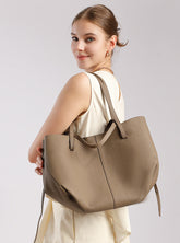 Bolsa Tote Grande Couro Legítimo Paris