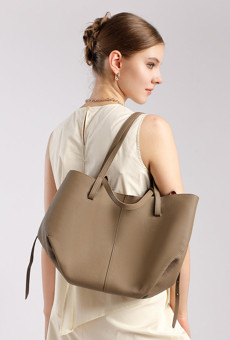 Bolsa Tote Grande Couro Legítimo Paris