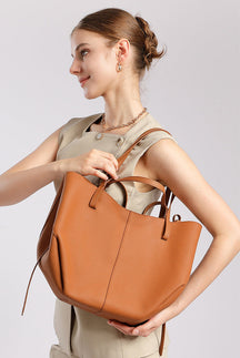 Bolsa Tote Grande Couro Legítimo Paris