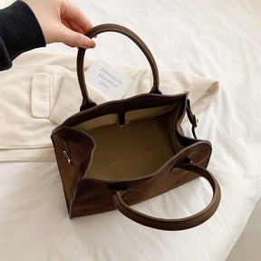 Bolsa Tote Grande Suede Hazel