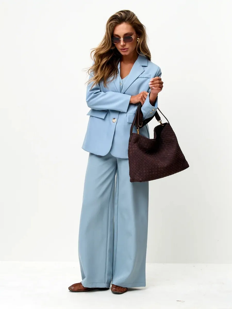 Bolsa Grande Trançada Suede Evelyn