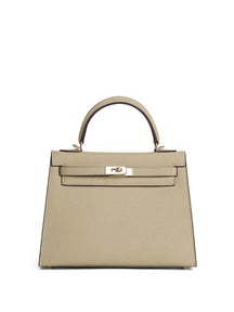 Bolsa Classic Média Couro Legítimo Madri Ferragem Dourada