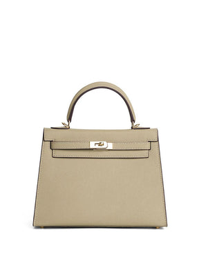 Bolsa Classic Média Couro Legítimo Madri Ferragem Dourada