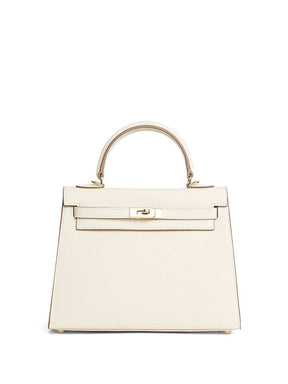 Bolsa Classic Média Couro Legítimo Madri Ferragem Dourada