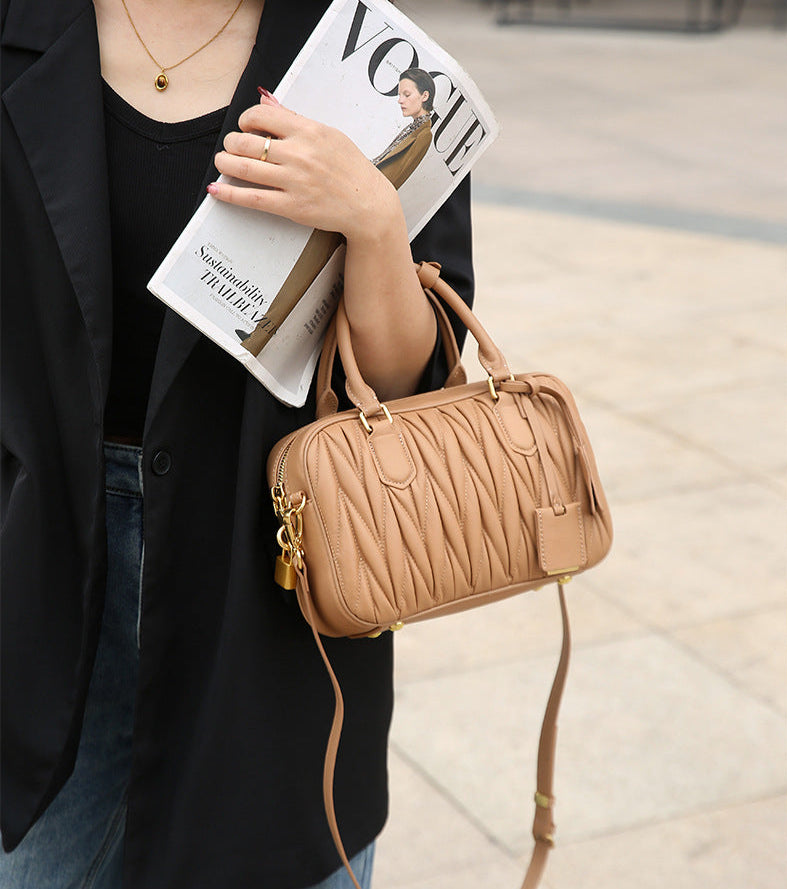 Bolsa Pequena Couro Legítimo Matelassê Milly