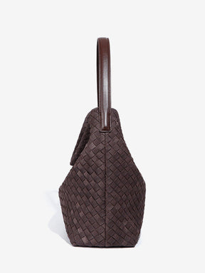 Bolsa Grande Trançada Suede Evelyn