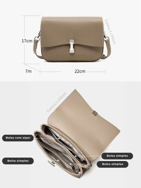 Bolsa Transversal Classic Couro Legítimo Munique