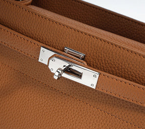 Bolsa Pequena Couro Legítimo Valência Ferragem Prata