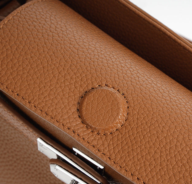 Bolsa Pequena Couro Legítimo Valência Ferragem Prata