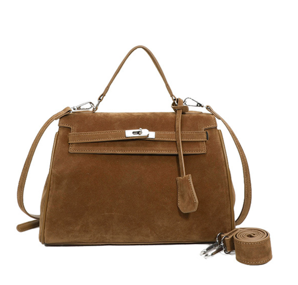 Bolsa Classic Média Suede Madri