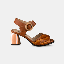 Sandália Salto Alto Firenze Pirarucu