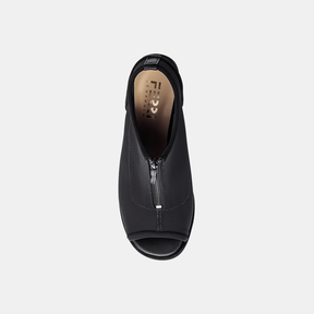 Sandália Salto Alto Elastano Zíper