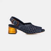 Sandália Salto Médio Tressê Marinho