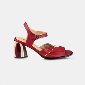 Sandália Ferrara Salto Alto Cereja