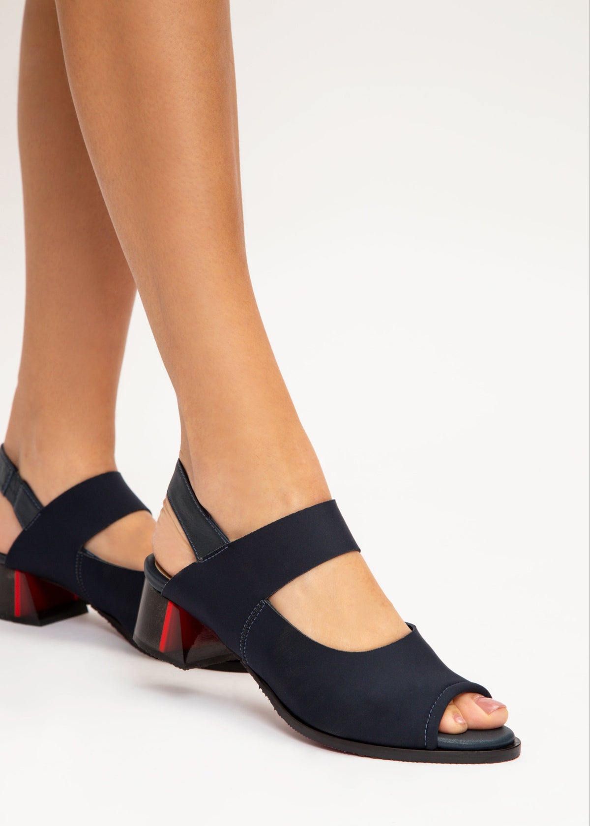 Sandália Salto Médio Gênova Marinho