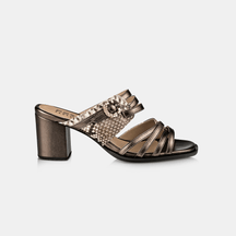 Sandália Python Metalizado