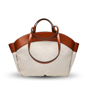 Bolsa Tote Grande Canvas Bicolor Luna