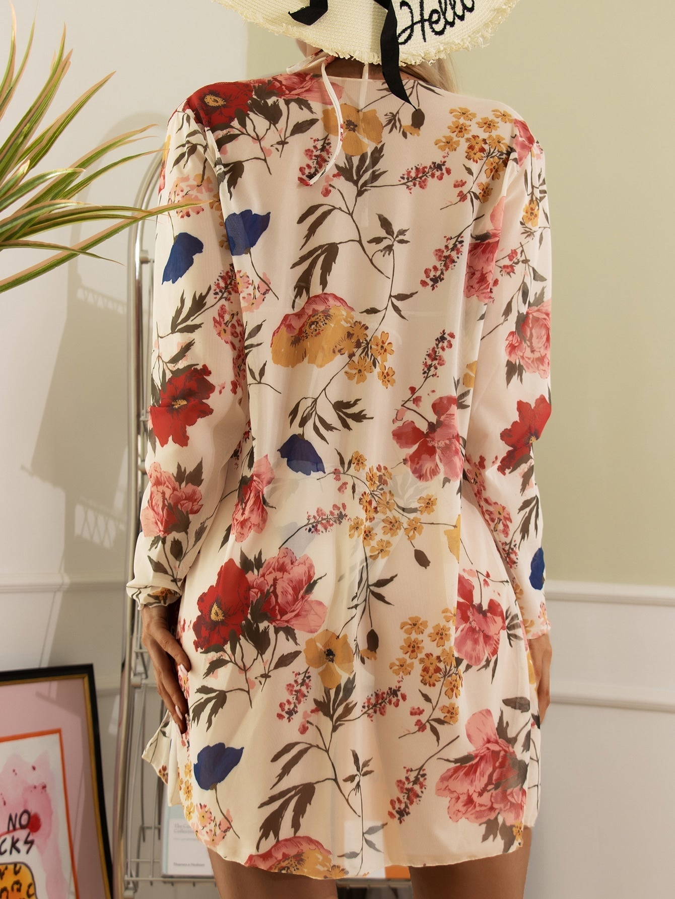 Biquíni Flores Areezi - Conjunto 3 Peças