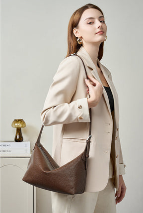 Bolsa de Ombro em Couro Legítimo Louise