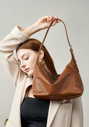 Bolsa de Ombro em Couro Legítimo Louise