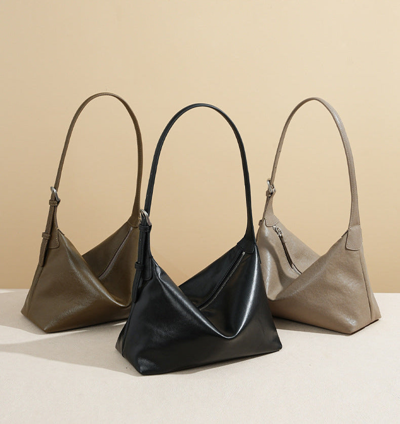 Bolsa de Ombro em Couro Legítimo Louise